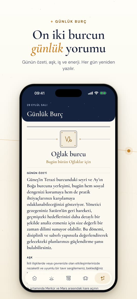 Günlük burç. On iki burcun günlük yorumu. Günün özeti, aşk, iş ve enerji. Her gün yeniden yazılır.